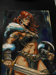 Red Sonja - Marvel art print by Keyeske