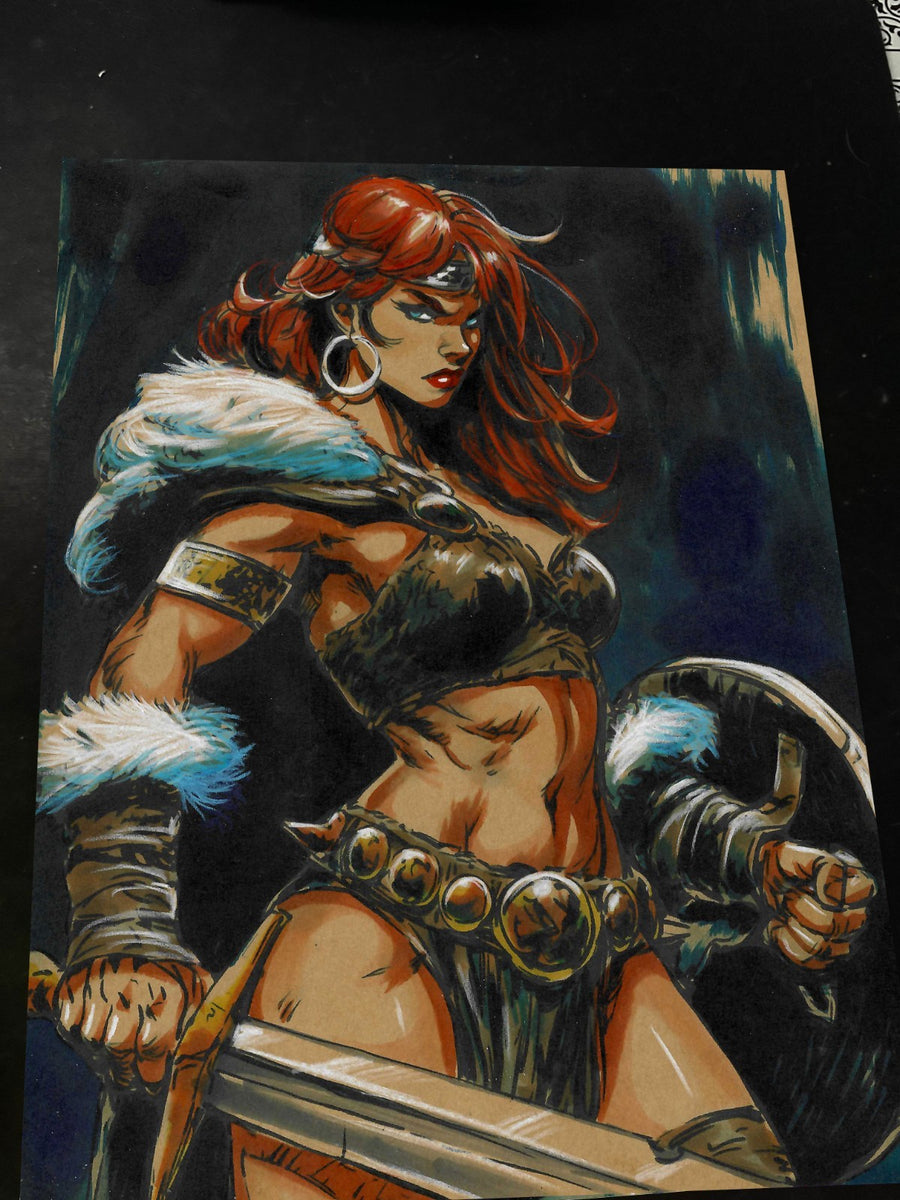 Red Sonja - Marvel art print by Keyeske