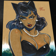 Catwoman - Marvel art print by Keyeske