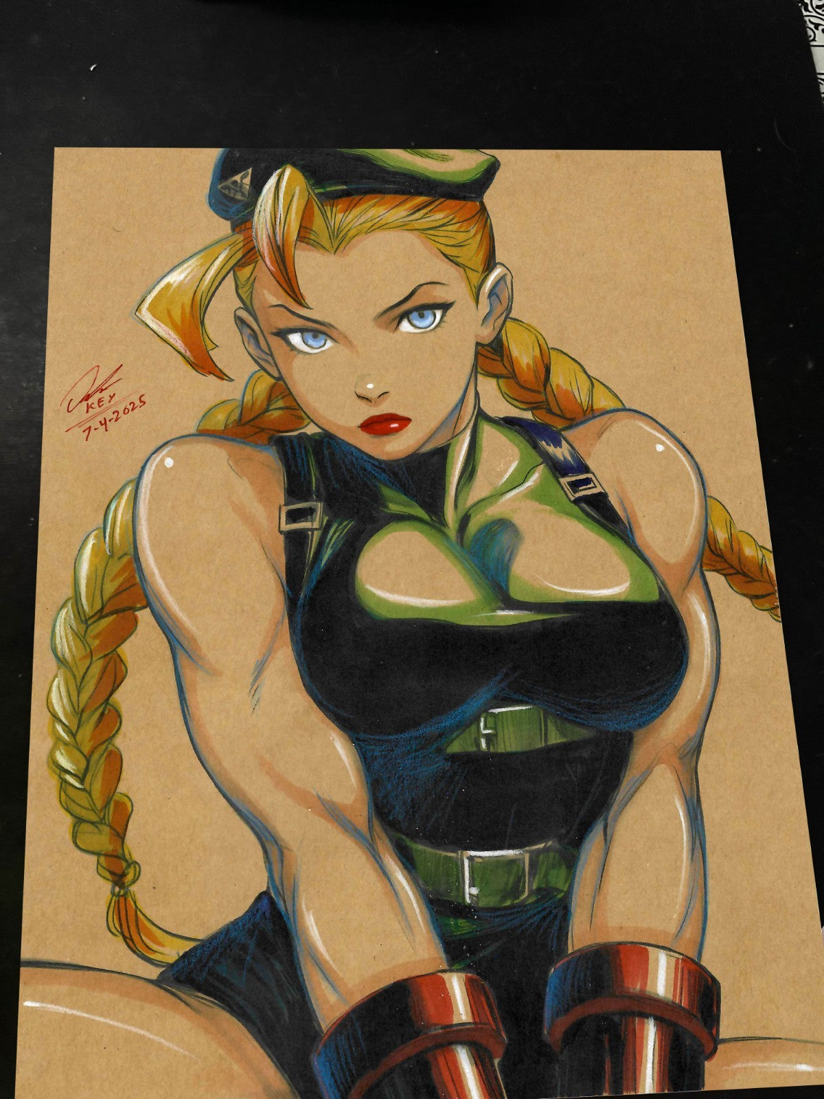 Cammy Street Fighter Art Print Signed 8.5x11 | Art by Keyeske