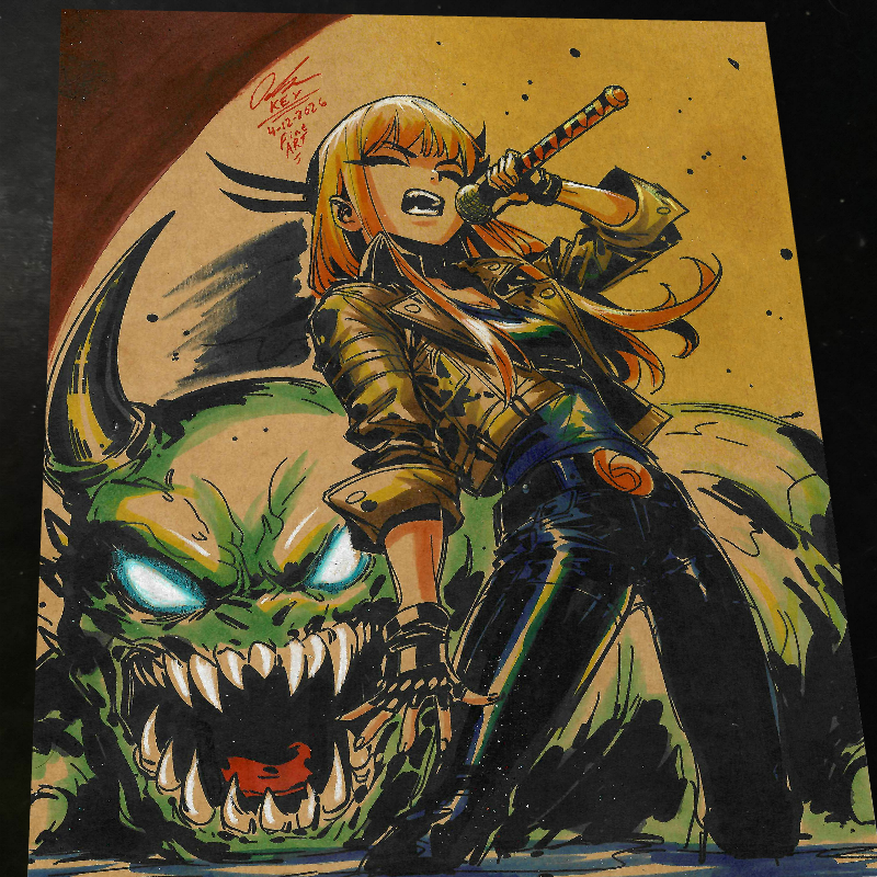 Magik X-Men Art Print Signed 8.5x11 | Art by Keyeske
