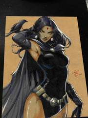 Raven - DC Comics art print by Keyeske