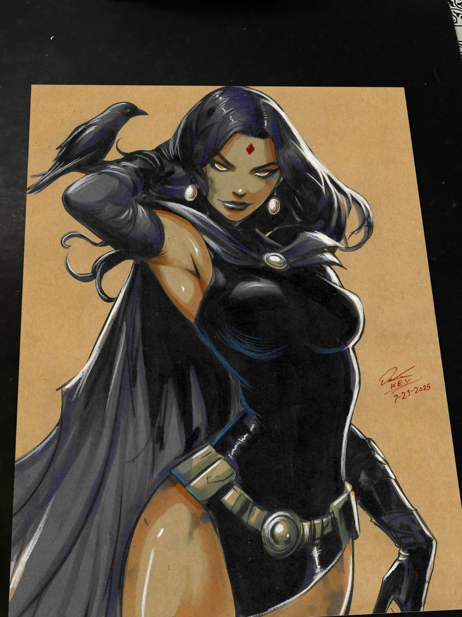 Raven - DC Comics art print by Keyeske