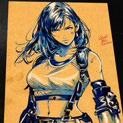 Tifa Lockhart Art Print 8.5x11 Art by Keyeske - Marvel art print by Keyeske
