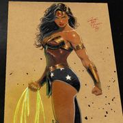Wonder Woman Art Print Signed 8.5x11 | Art by Keyeske