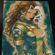 Rogue X-Men Art Print Signed 8.5x11 | Art by Keyeske