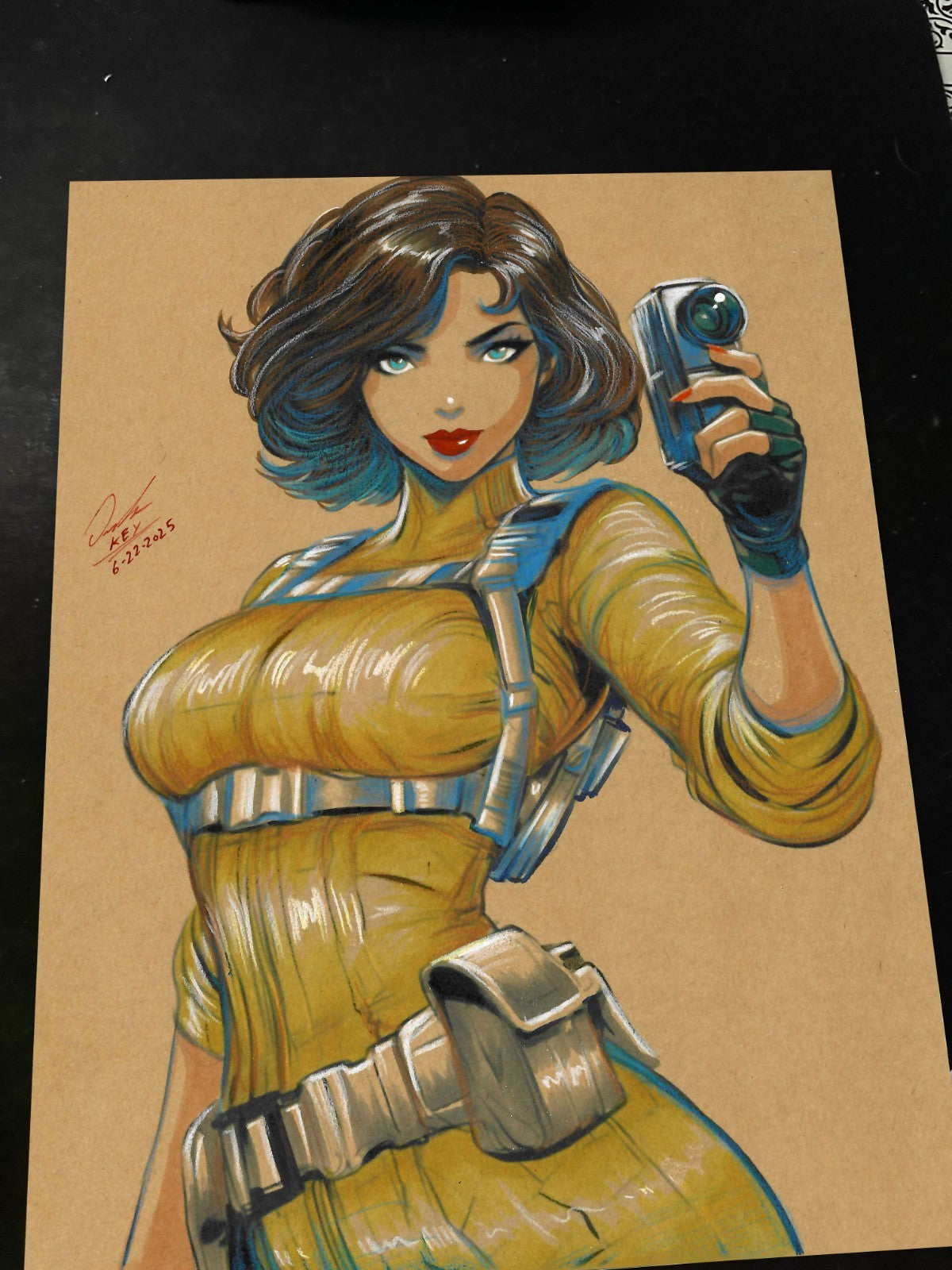 April O'Neil Ninja Turtles Art Print 8.5x11 by Keyeske