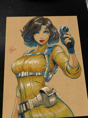April O'Neil Ninja Turtles Art Print 8.5x11 by Keyeske - Marvel art print by Keyeske