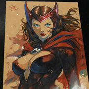 Scarlet Witch Art Print Signed 8.5x11 | Art by Keyeske
