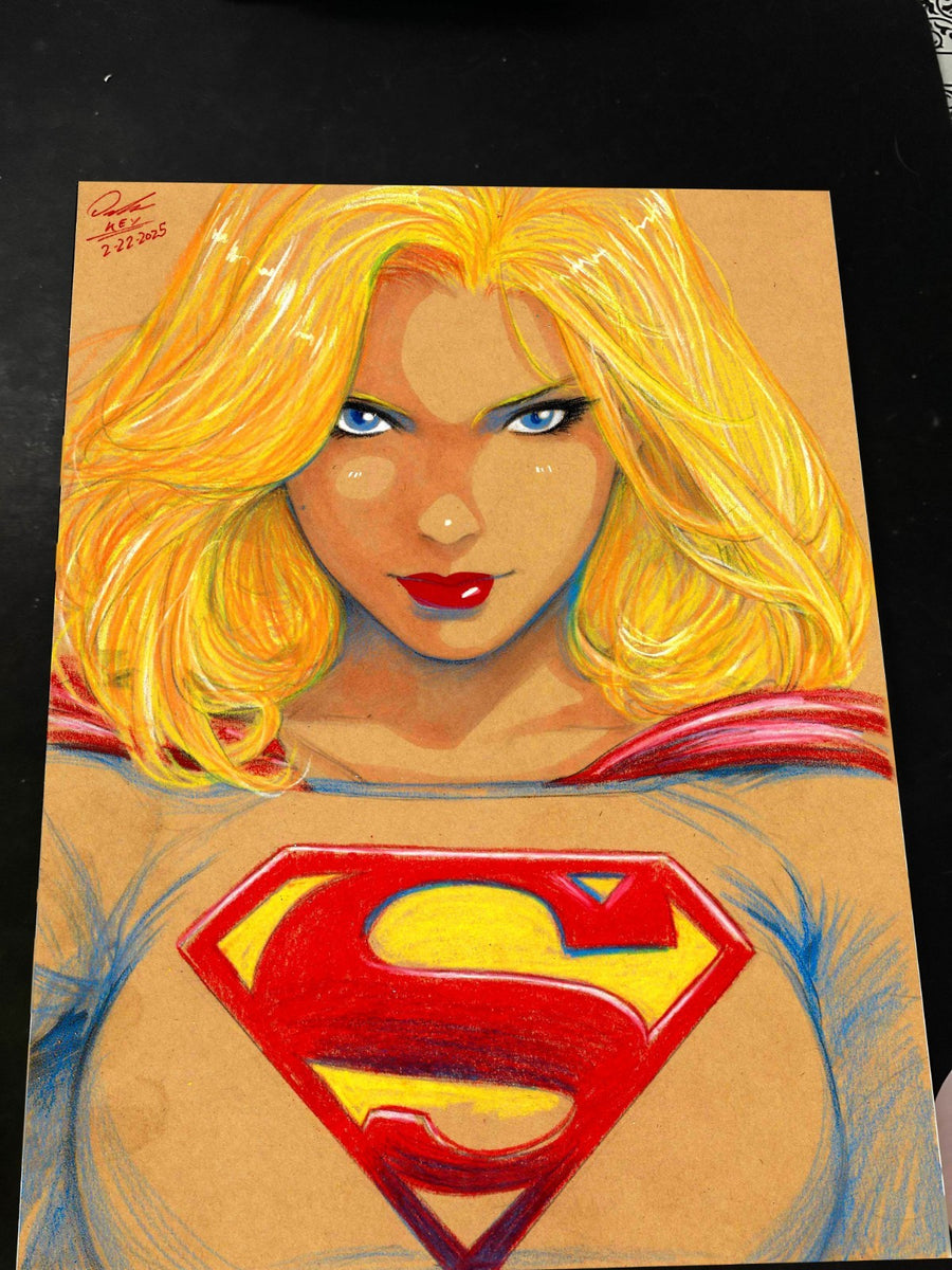 Superwoman art print by Keyeske