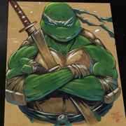 Leonardo TMNT art print by Keyeske