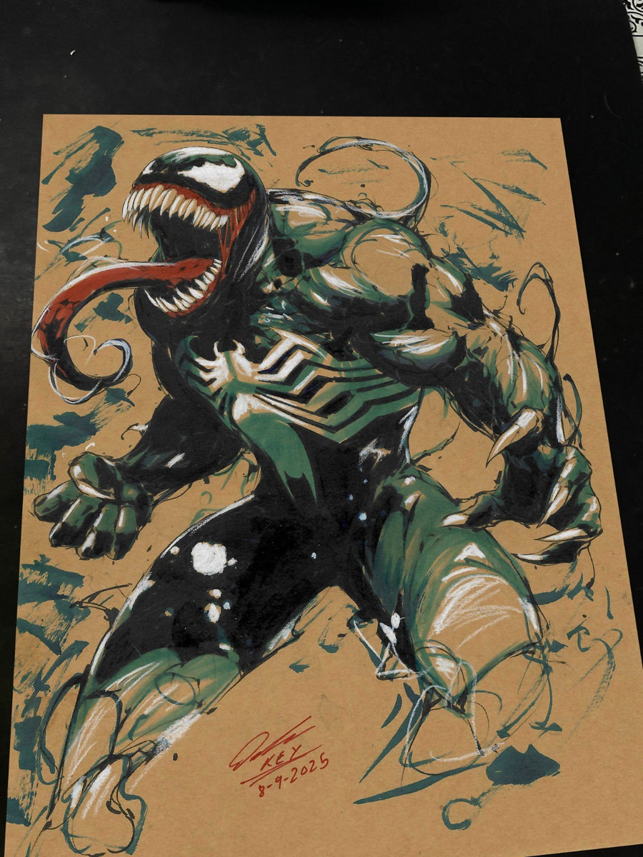 Venom Art Print Signed 8.5x11 | Art by Keyeske