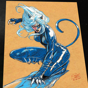 Black Cat - Marvel art print by Keyeske