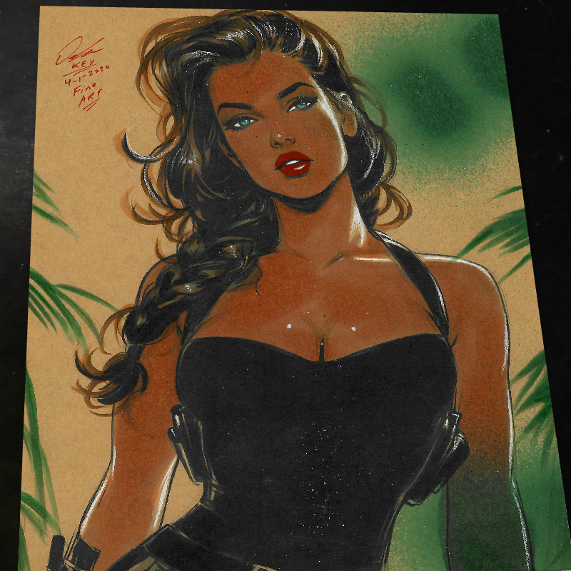 Lara Croft Art Print 8.5x11 Art by Keyeske - Marvel art print by Keyeske