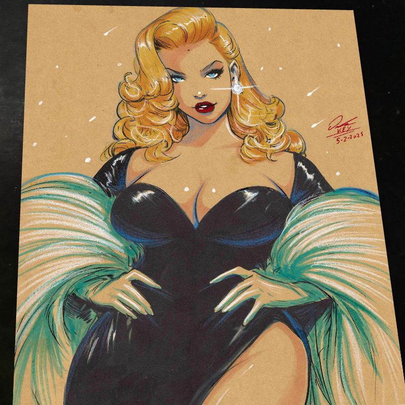 Emma Frost X-Men art print by Keyeske