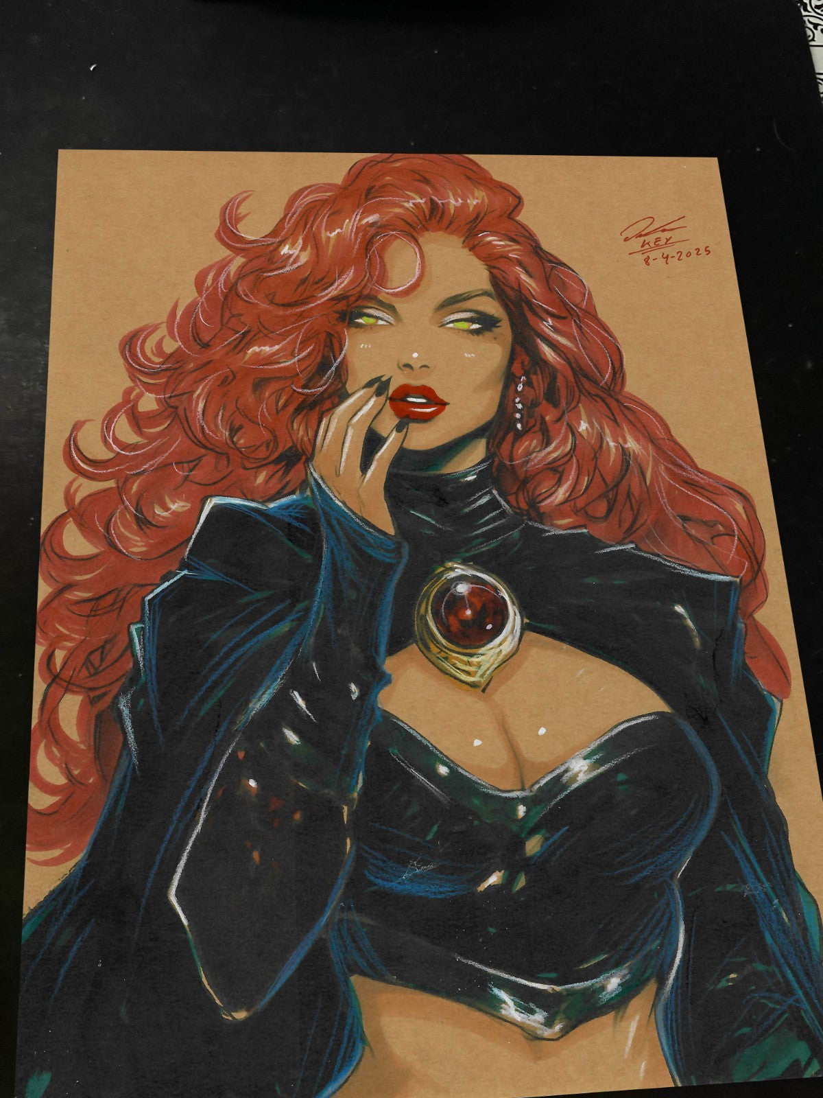 Madelyne Pryor X-Men Art Print Signed 8.5x11 | Art by Keyeske
