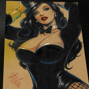 Zatanna Art Print Signed 8.5x11 | Art by Keyeske