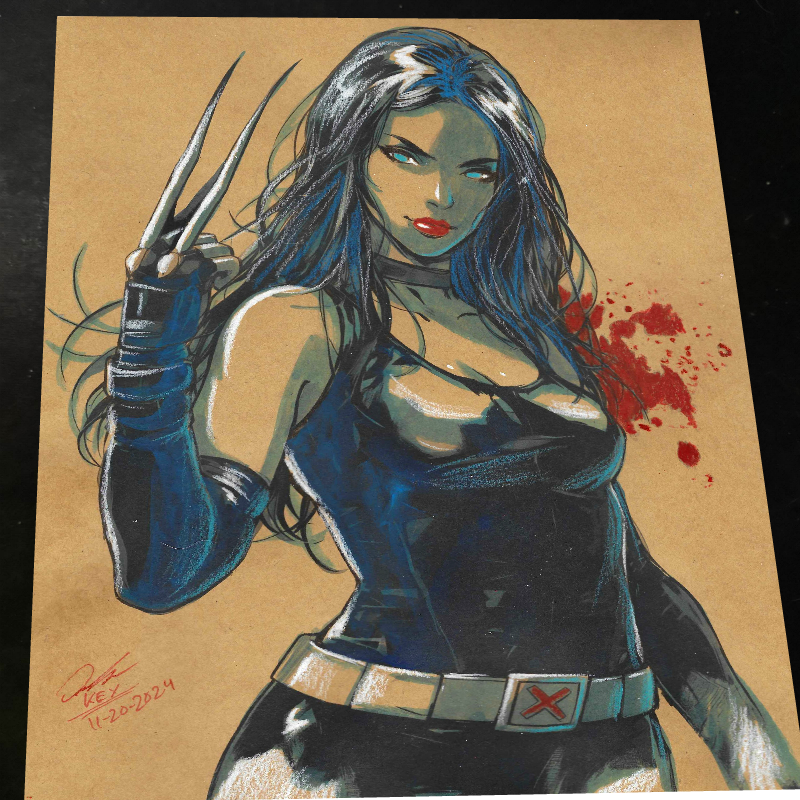 X-23 X-Men Art Print Signed 8.5x11 | Art by Keyeske