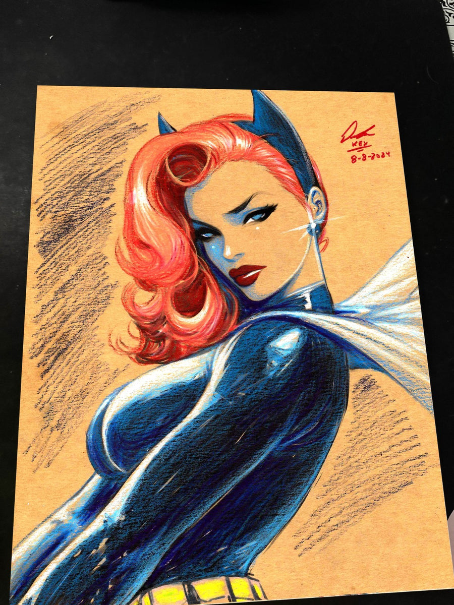 Batgirl Art Print Signed 8.5x11 | Art by Keyeske