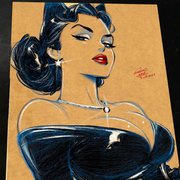 Catwoman - Marvel art print by Keyeske