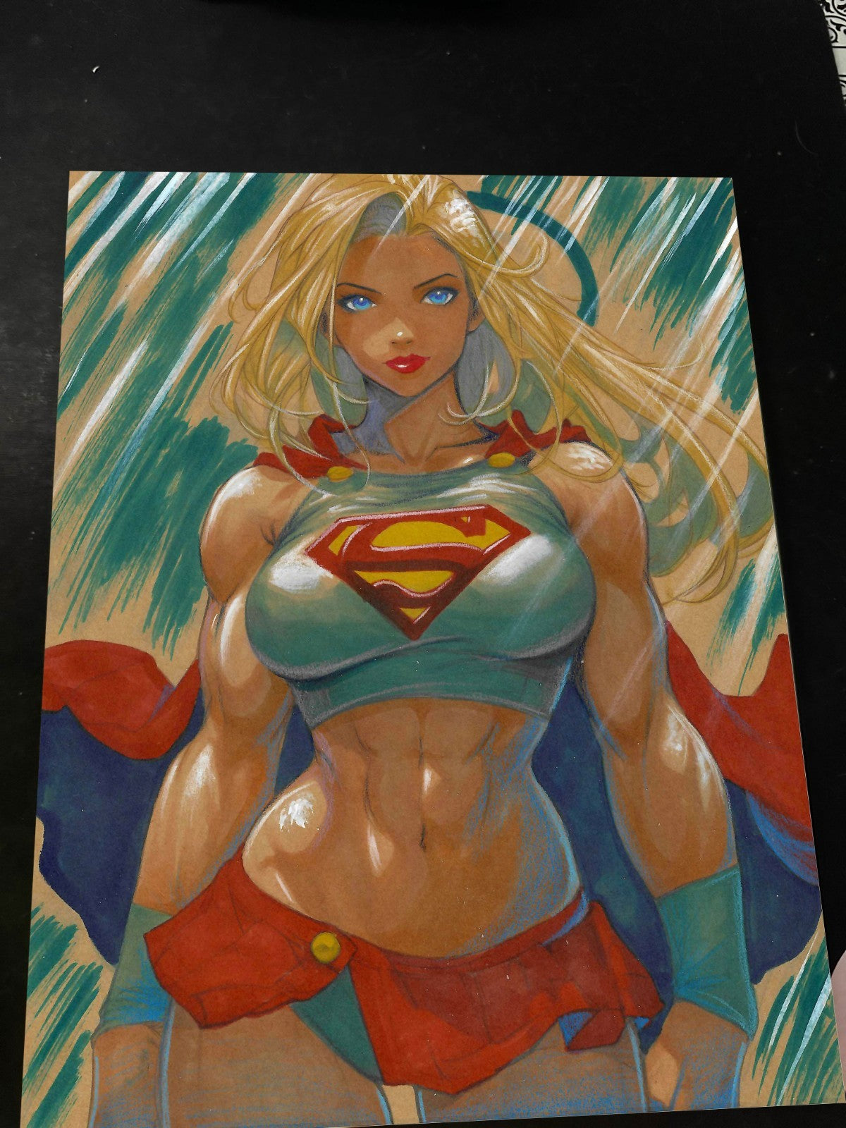 Superwoman Art Print Signed 8.5x11 | Art by Keyeske