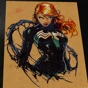 Gwen Stacy x Venom Art Print Signed 8.5x11 | Art by Keyeske