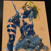 Jungle Girl Art Print Signed 8.5x11 | Art by Keyeske