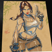 Lara Croft Art Print 8.5x11 Art by Keyeske - Marvel art print by Keyeske