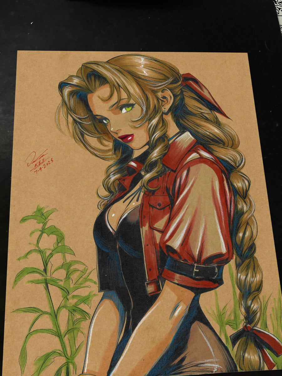 Aerith Gainsborough Art Print 8.5x11 Art by Keyeske
