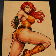 Scarlett G.I. Joe Art Print Signed 8.5x11 | Art by Keyeske