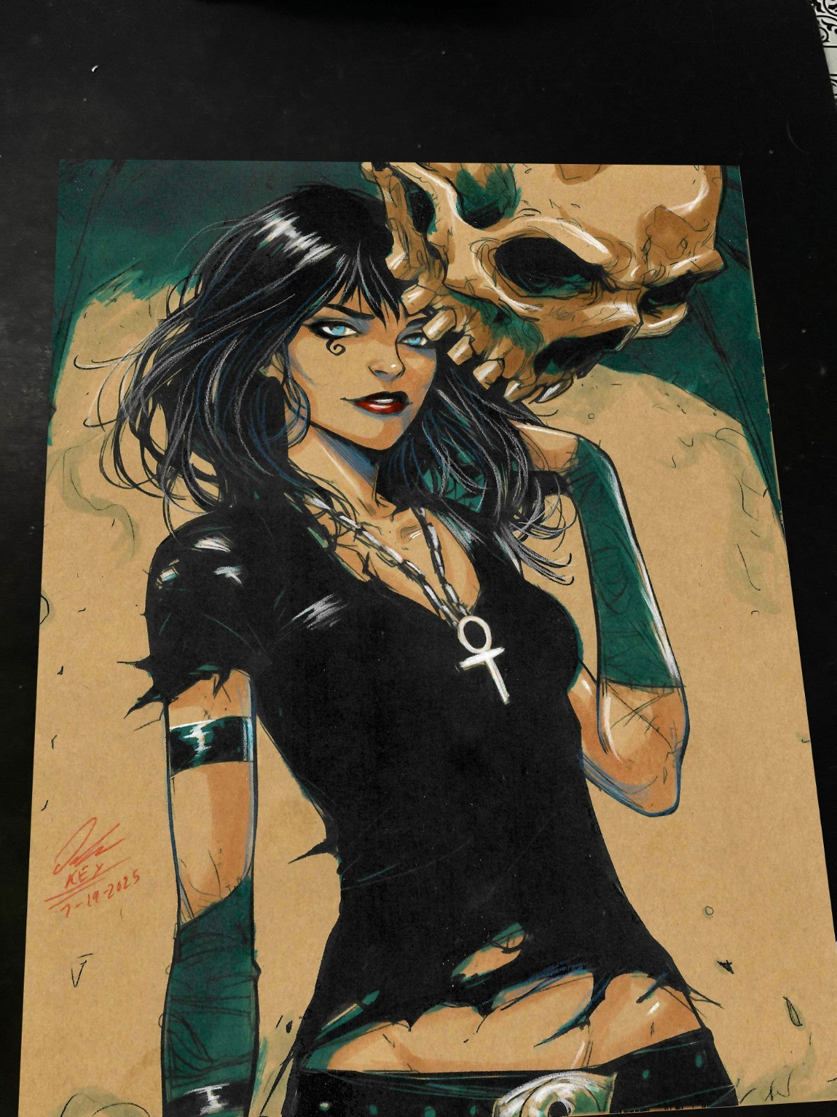 Death of the Endless Art Print Signed 8.5x11 | Art by Keyeske