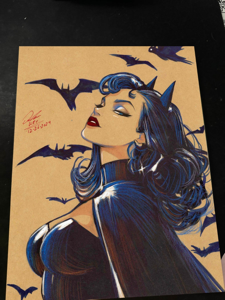 Batgirl Art Print Signed 8.5x11 | Art by Keyeske