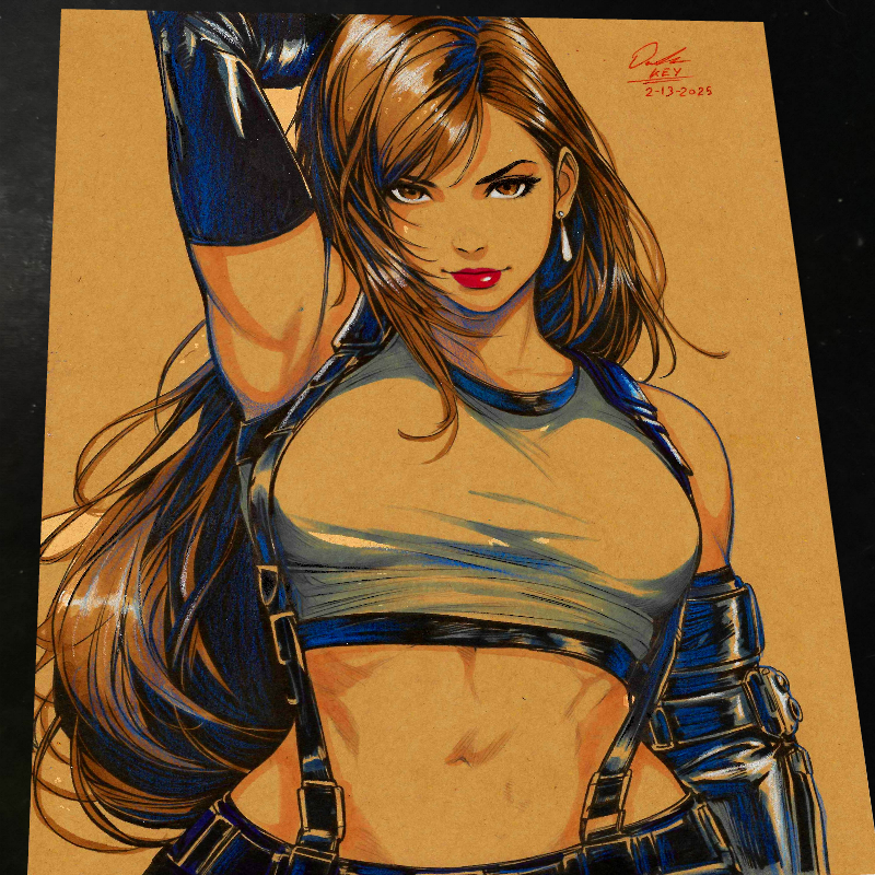Tifa Lockhart Art Print 8.5x11 Art by Keyeske