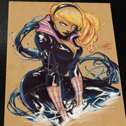 Gwen Stacy x Venom Art Print Signed 8.5x11 | Art by Keyeske