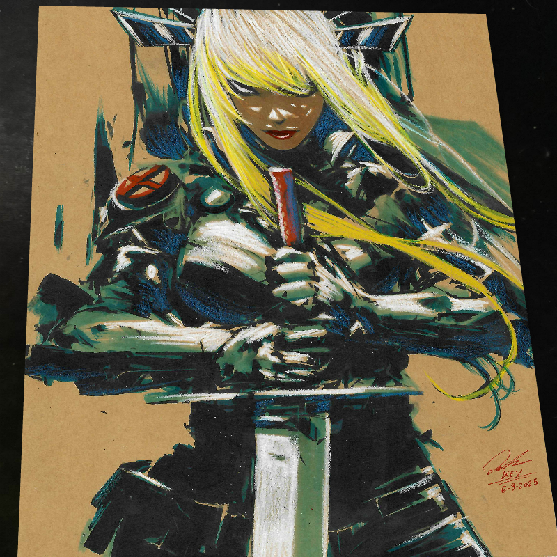 Magik X-Men Art Print Signed 8.5x11 | Art by Keyeske
