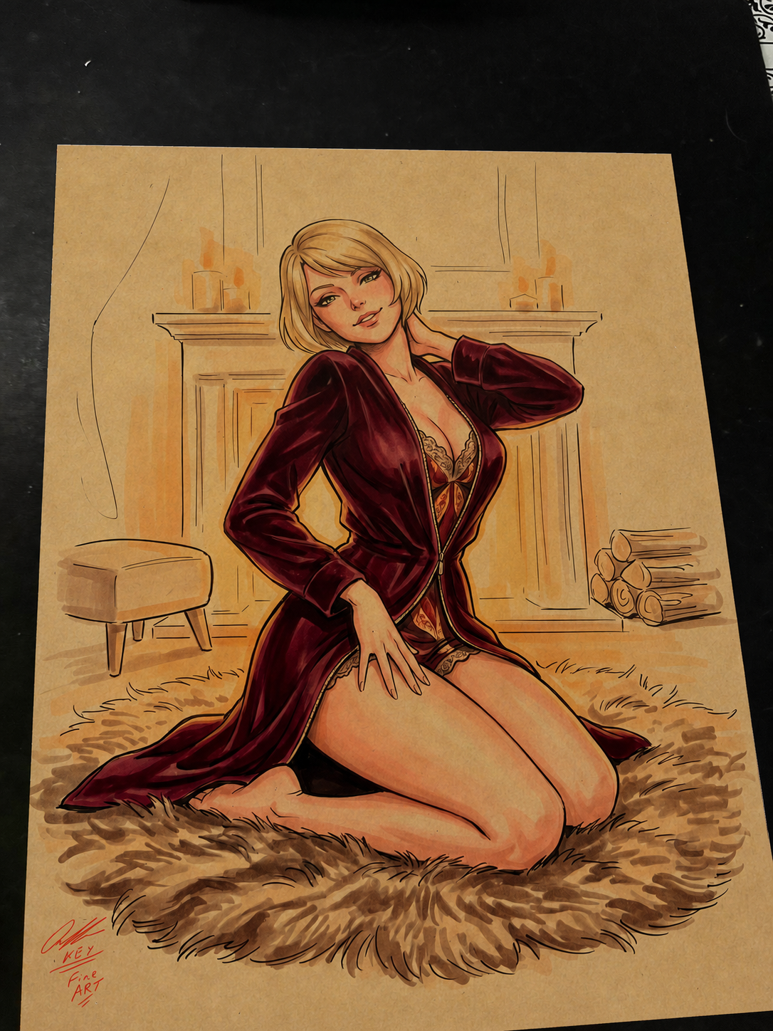 Erica Slaughter Art Print Signed 8.5x11 | Art by Keyeske