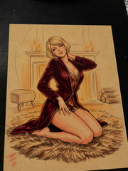 Erica Slaughter Art Print Signed 8.5x11 | Art by Keyeske
