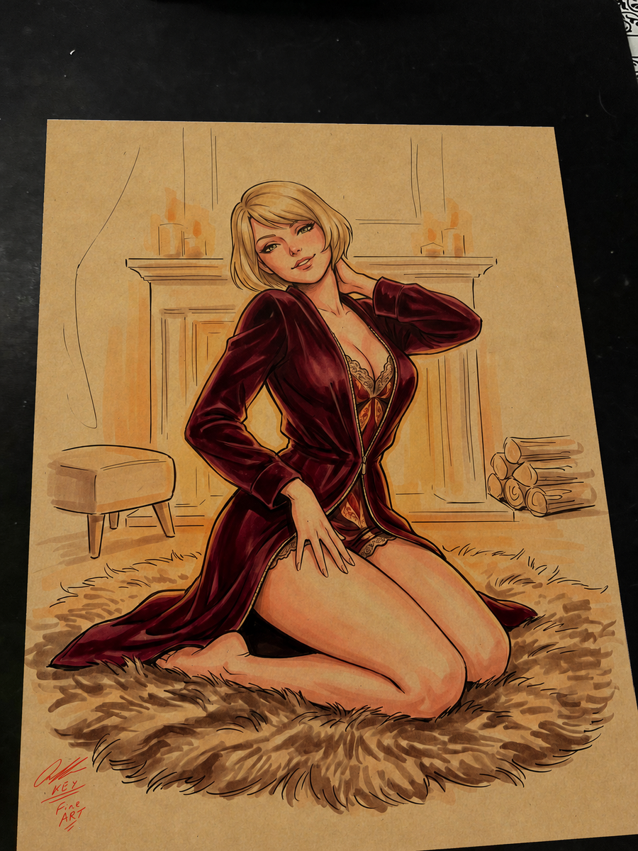 Erica Slaughter Art Print Signed 8.5x11 | Art by Keyeske
