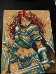 Red Sonja - Marvel art print by Keyeske