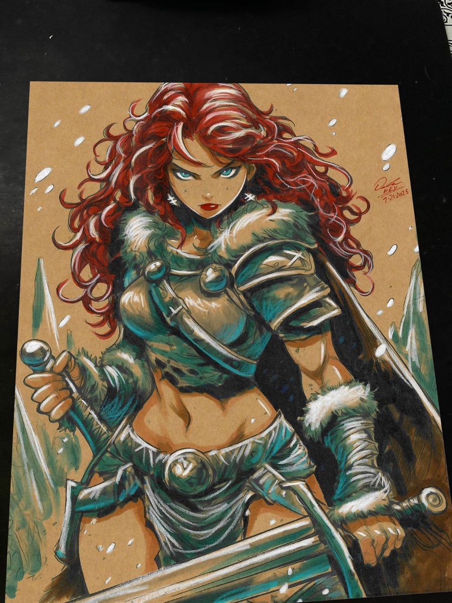 Red Sonja - Marvel art print by Keyeske