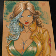 Rogue X-Men Art Print Signed 8.5x11 | Art by Keyeske