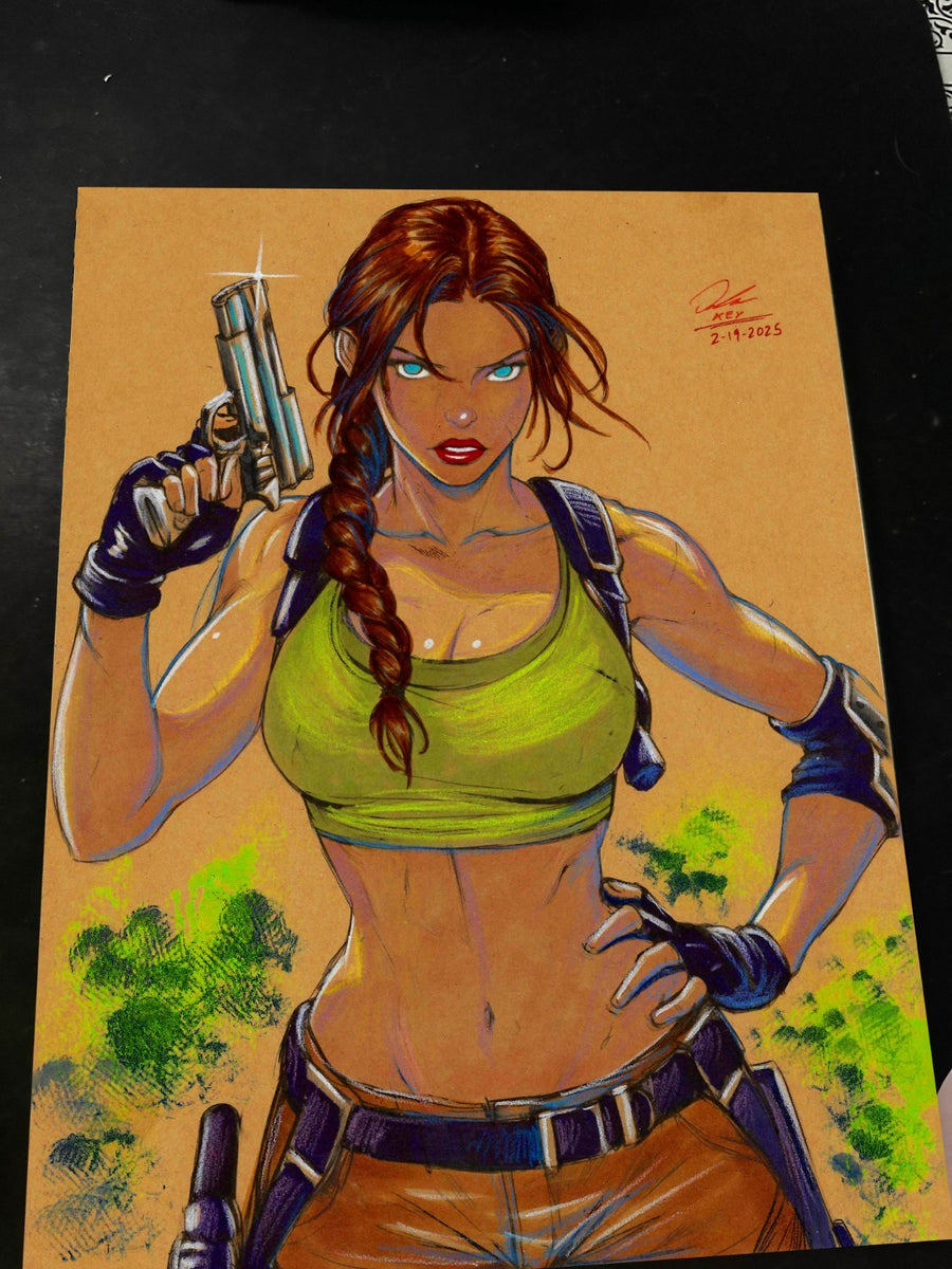 Lara Croft Art Print 8.5x11 Art by Keyeske - Marvel art print by Keyeske
