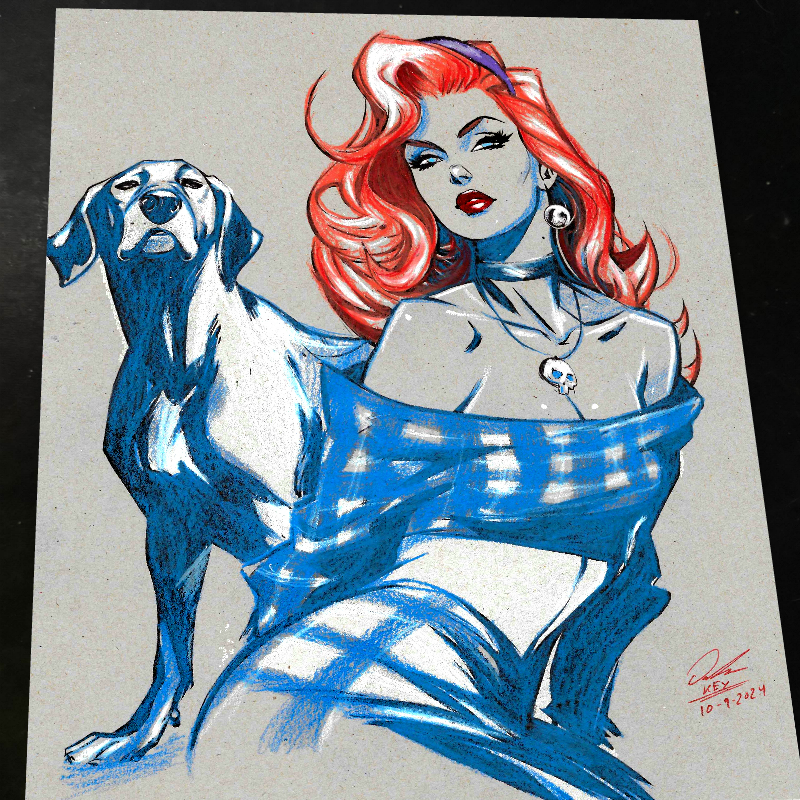 Daphne Blake Scooby-Doo Art Print Signed 8.5x11 | Art by Keyeske