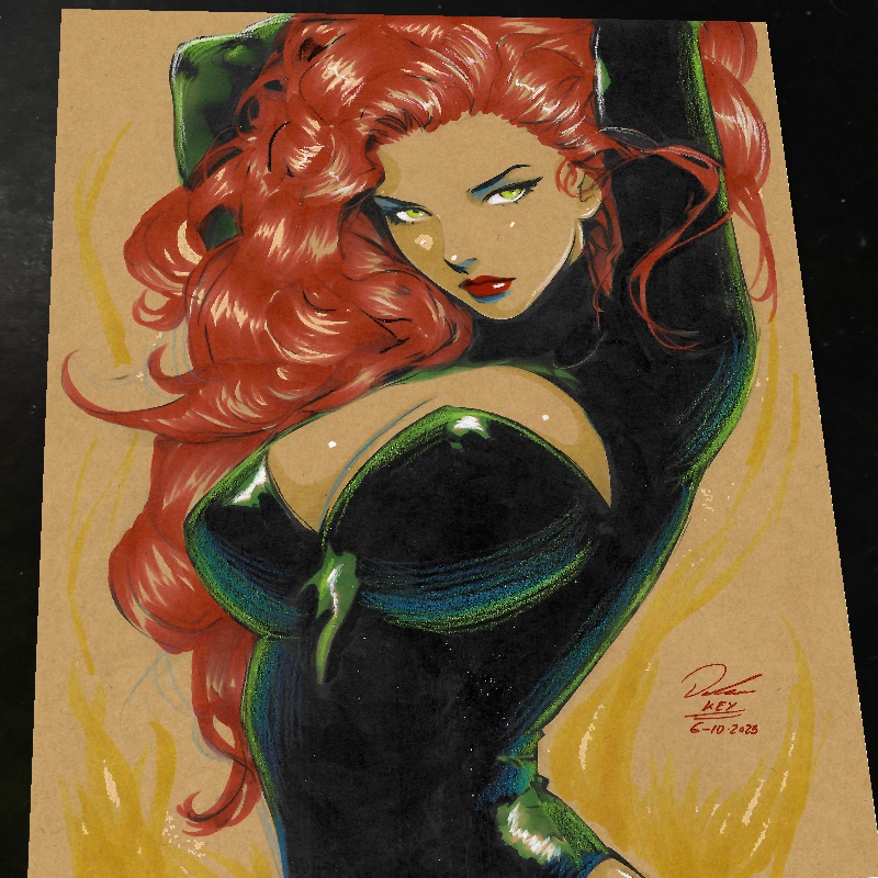 Jean Grey Art Print Signed 8.5x11 | Art by Keyeske