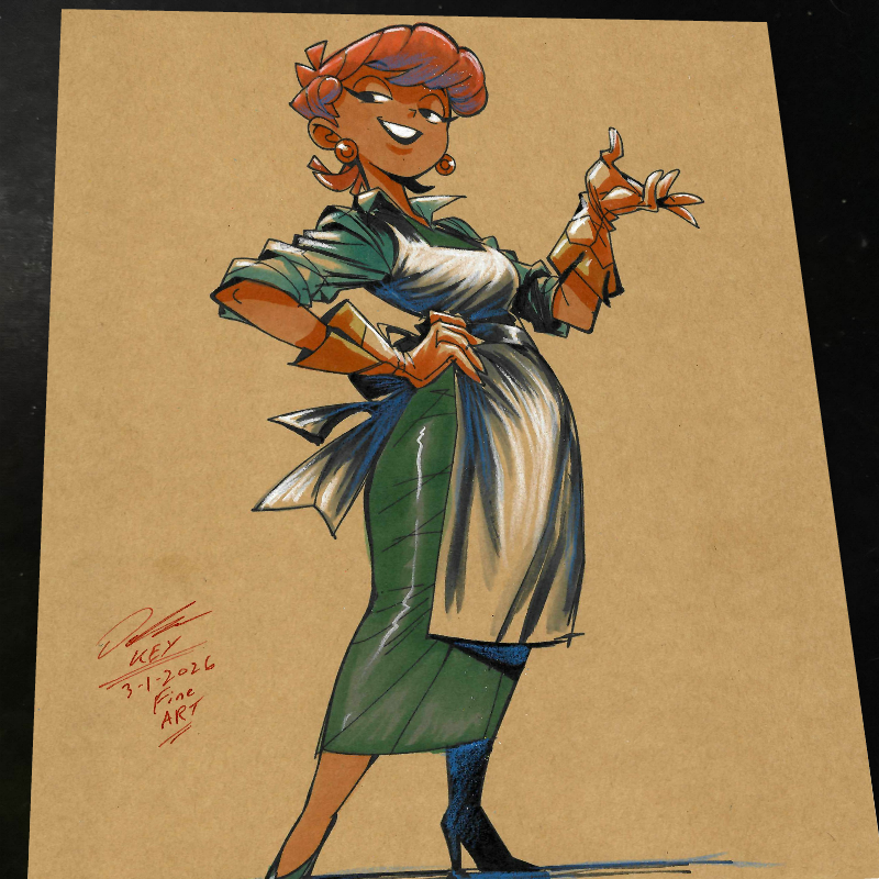 Dexter's Mom - Marvel art print by Keyeske