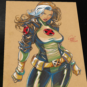 Rogue X-Men Art Print Signed 8.5x11 | Art by Keyeske