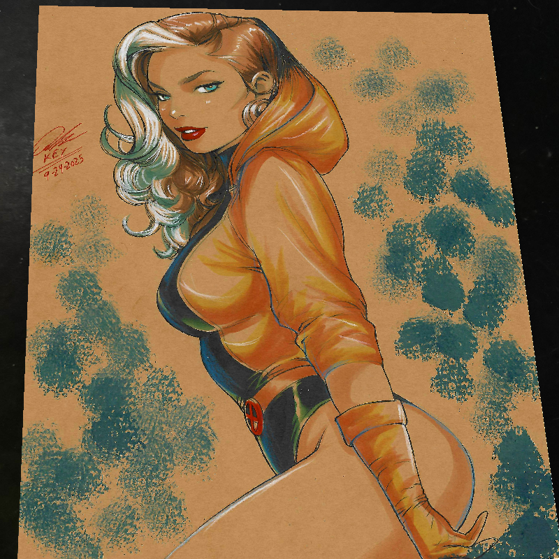 Rogue X-Men Art Print Signed 8.5x11 | Art by Keyeske