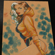 Rogue X-Men Art Print Signed 8.5x11 | Art by Keyeske