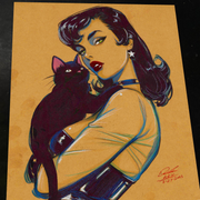 Catwoman - Marvel art print by Keyeske