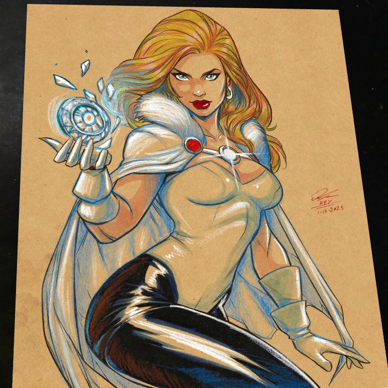 Emma Frost X-Men art print by Keyeske